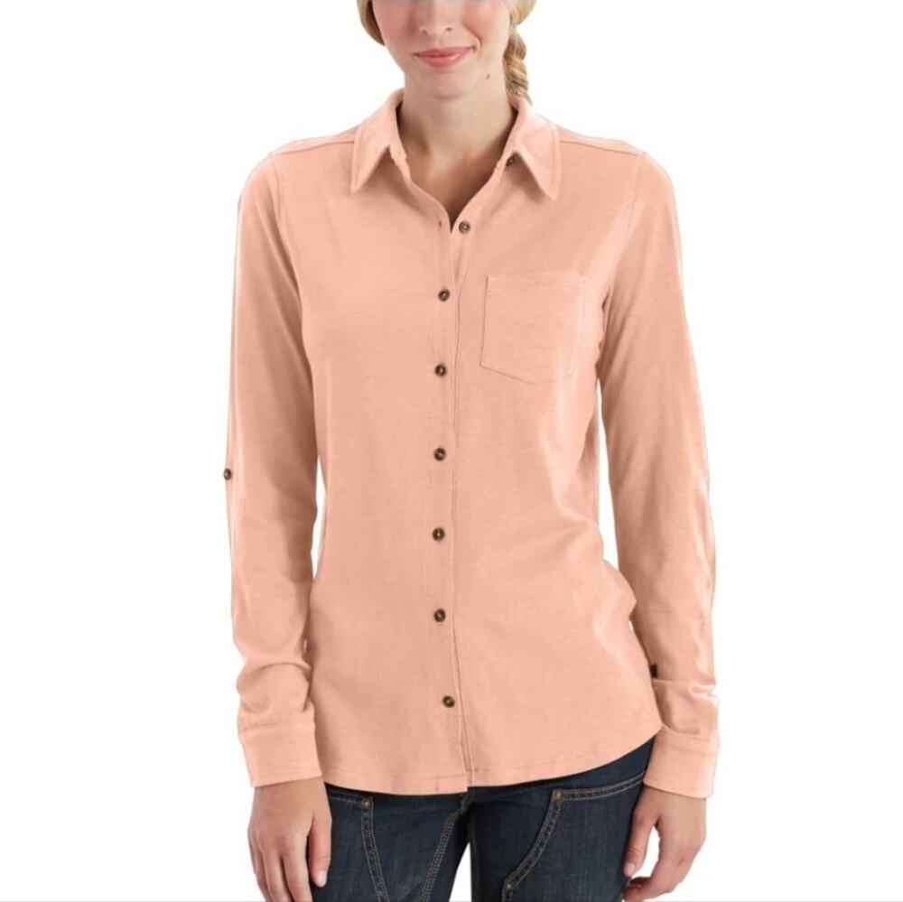 Carhartt Peach Parfait Medina Long Sleeve Tee Size Small